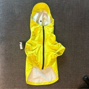 NEW Backcountry x Petco Dog Rain Jacket with Hood Bright Neon Yellow Sz Medium